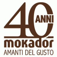 Mokador 40 anni logo vector logo