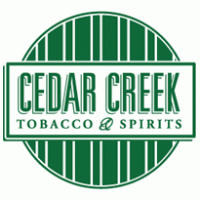 Cedar Creek Tobacco & Spirits logo vector logo