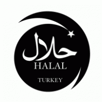 halal turkey logo vector logo