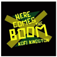 WWE Kofi Kingston HERE COMES THE BOOM logo vector logo