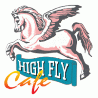High Fly Cafe logo vector logo