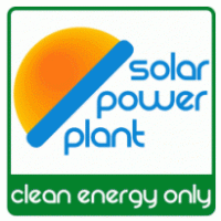 Solar Power Plant logo vector logo