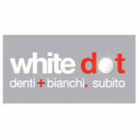 White Dot logo vector logo