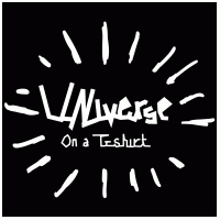 universe on a t-shirt logo vector logo