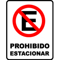 Prohibido Estacionar logo vector logo