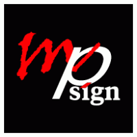 MP sign logo vector logo