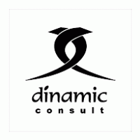 Dinamic ConsultB&W logo vector logo