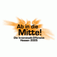 Ab in die Mitte! Die Innenstadt-Offensive Hessen 2005 logo vector logo