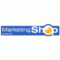 Marketing Shop by one 4 all logo vector logo