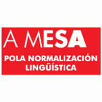 A MESA pola Normalización Lingüística logo vector logo