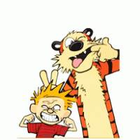 Calvin and Hobbes logo vector logo