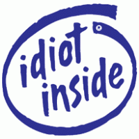 idiot inside logo vector logo