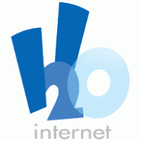 h2o internet logo vector logo