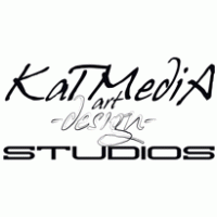 kat media art design studios logo vector logo