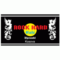 rock hard cafe suharekë logo vector logo