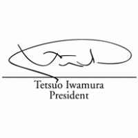 Tetsuo Iwamura President logo vector logo