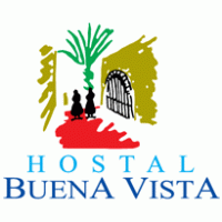 hostal buena vista logo vector logo