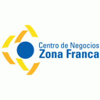 centro de negocios zona franca logo vector logo