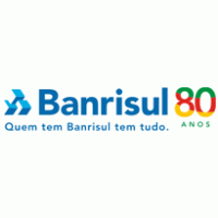 BANRISUL 80 ANOS logo vector logo