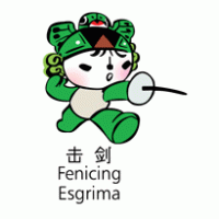 Beijing 2008 Mascota_fencing logo vector logo