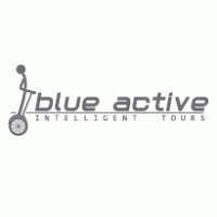 Blue Active – Intelligent tours logo vector logo