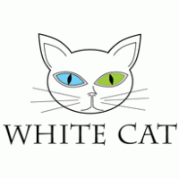 White Cat logo vector logo