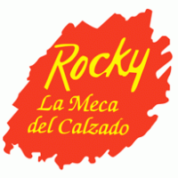 rocky la meca del calzado logo vector logo