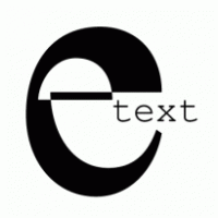 E-Text logo vector logo