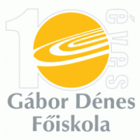 10 éves Gábor Dénes Főiskola logo vector logo