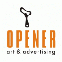 opener art & advertising logo vector logo