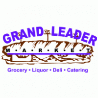 grand leader market logo vector logo