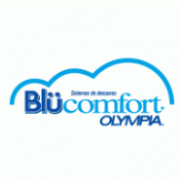 Blu comfort OLYMPIA logo vector logo
