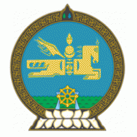 Mongolia coat of arms logo vector logo