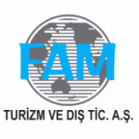 Fam turizm logo vector logo
