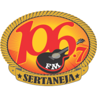 106.7 FM Sertaneja logo vector logo