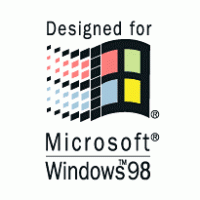 Designed for Microsoft Windows 98 logo vector logo