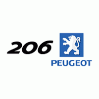 Peugeot 206 logo vector logo