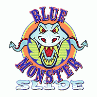 Blue Monster Slide logo vector logo