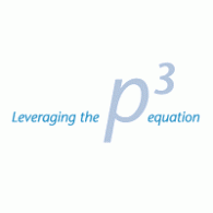 Leveraging the p3 equation logo vector logo