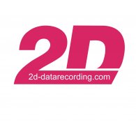 2d data recording logo vector logo
