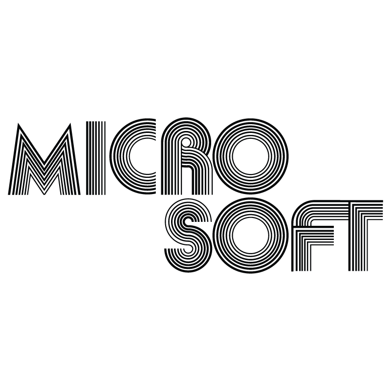 Microsoft 1975–1980 logo vector logo